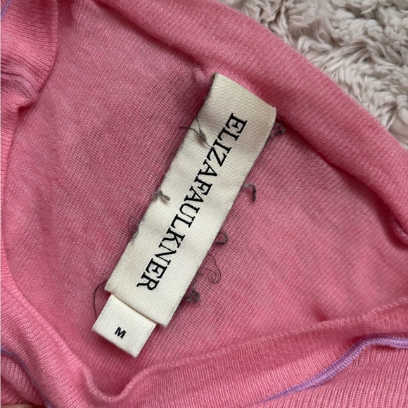 Eliza Faulkner Gigi baby tee in rose - Picture 4 of 6